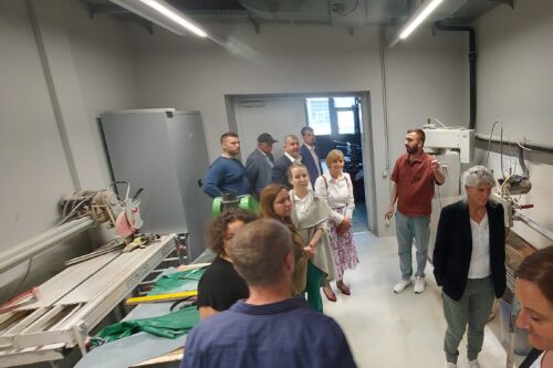 people standing in a labratory