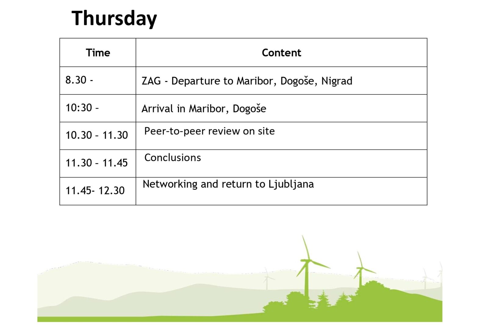 Agenda of the 20th ReBuilt Consortia Meeting